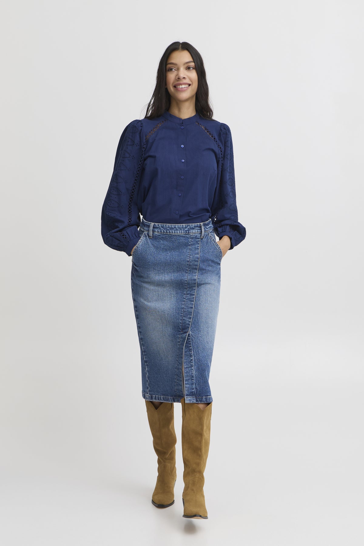 B YOUNG BYLARA WRAP SKIRT